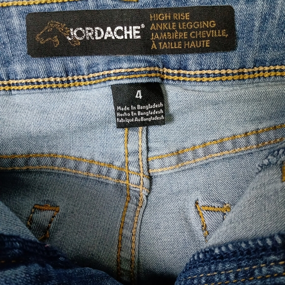 JORDACHE High Rise Ankle Skinny Mom Jeans 4 - Picture 8 of 9